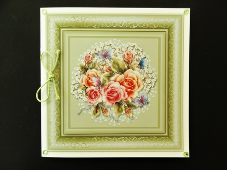 Lovely Rose Bouquet Birthday Topper by Valerie Spowart