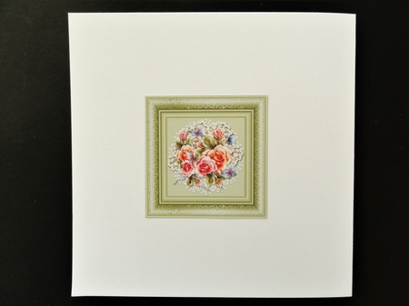 Lovely Rose Bouquet Birthday Topper by Valerie Spowart