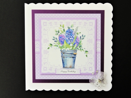 Lovely Spring Flowers Birthday Topper by Valerie Spowart