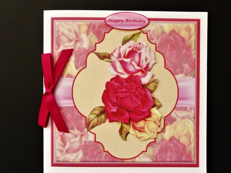 Framed Vintage Roses by Valerie Spowart