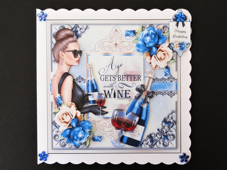 Age Gets Better With Wine 04 Mini Page Kit by Valerie Spowart