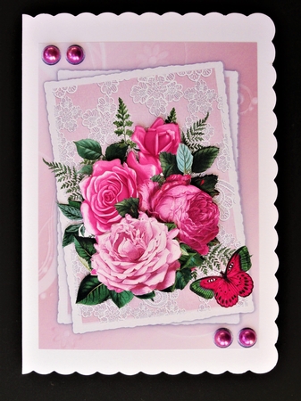 Magenta Bouquet by Valerie Spowart