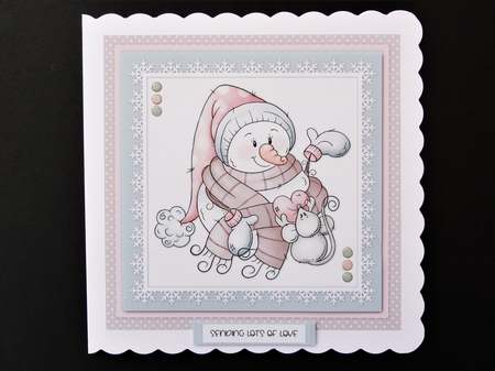 Cute Snowlady  by Valerie Spowart