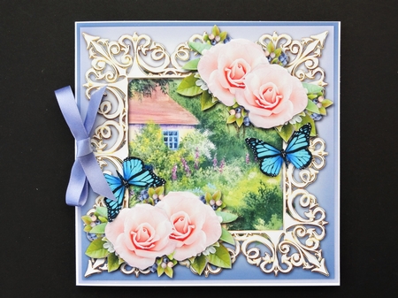 English Cottage & Roses by Valerie Spowart