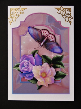 Summer Roses - Shaped Card Front with Step-by-Step by Valerie Spowart