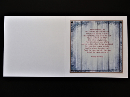 A Father - Blank Insert by Valerie Spowart
