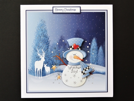 Wynter joy snowman 7x7 by Valerie Spowart