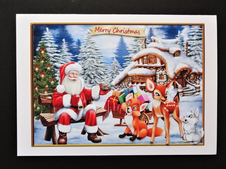SANTA AND FRIENDS by Valerie Spowart