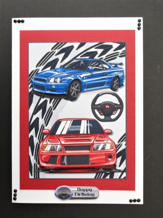 Fast cars 5x7  by Valerie Spowart