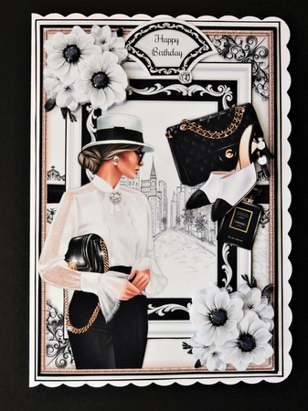 Black and White Chic 04 Mini Page Kit  by Valerie Spowart