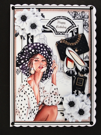 Black and White Chic 05 Mini Page Kit  by Valerie Spowart