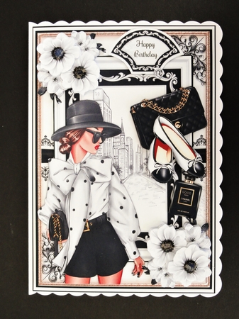 Black and White Chic 06 Mini Page Kit  by Valerie Spowart