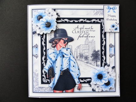 Fabulous In Blue Mini Page Kit  by Valerie Spowart