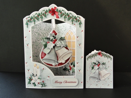 Christmas Bells - Teardrop Pendant Card Mini Kit by Valerie Spowart