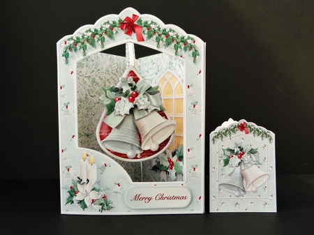 Christmas Bells - Teardrop Pendant Card Mini Kit by Valerie Spowart