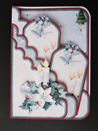 Scalloped Shaped Pocket Card Christmas #6 by Valerie Spowart