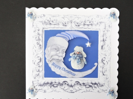 Santa moon 5 by Valerie Spowart