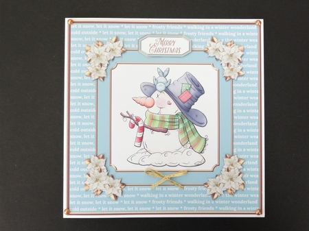 Cute Little Snowman - Blue by Valerie Spowart
