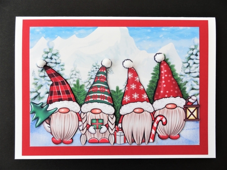 A4 Christmas Gnomies   by Valerie Spowart