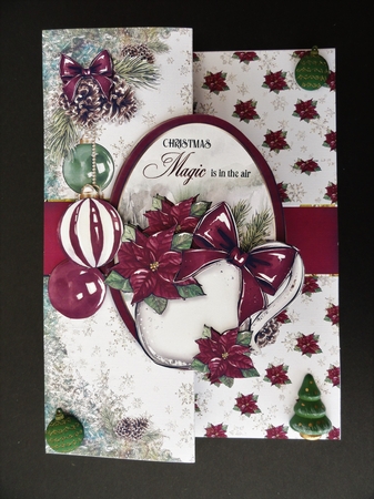 PineConesNeedles Burgundy 5X7 Series -2 by Valerie Spowart
