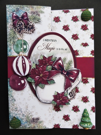PineConesNeedles Burgundy 5X7 Series -2 by Valerie Spowart