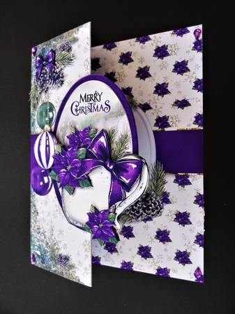 Pine Cones and Needles LILAC 5X7 Fold Back-2 by Valerie Spowart