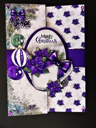 Pine Cones and Needles LILAC 5X7 Fold Back-2 by Valerie Spowart