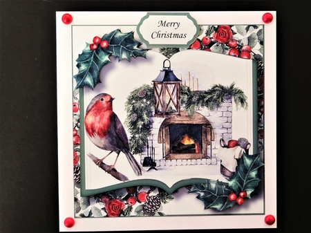 Christmas Open Book - Robin & Hearth by Valerie Spowart