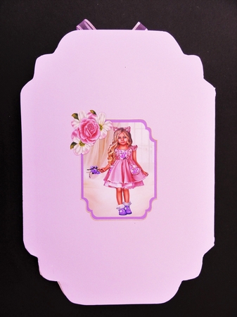 Sweet Little Flower Girl - Cut And Fold Card by Valerie Spowart