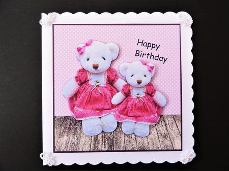 Petit Card Happy Birthday Girl  by Valerie Spowart