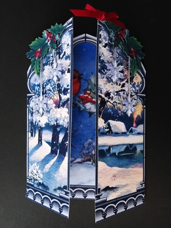 Tryptic Christmas - 9 by Valerie Spowart
