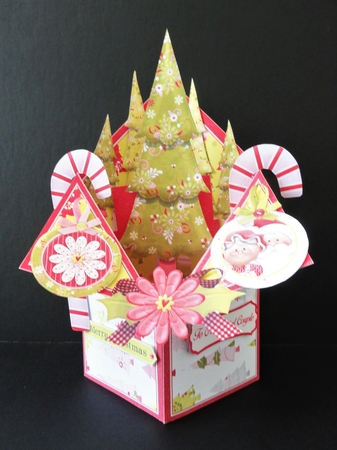 Oh Christmas Tree Tuxedo Pop Up Box #1 by Valerie Spowart