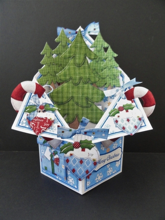 Oh Christmas Tree Tuxedo Pop Up Box #4 by Valerie Spowart