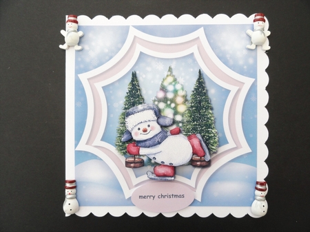 Skating Snowman Mini Kit by Valerie Spowart