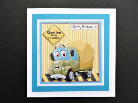 Happy lorry at work 6x6 by Valerie Spowart