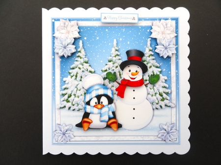 SNOW FRIENDS blue by Valerie Spowart