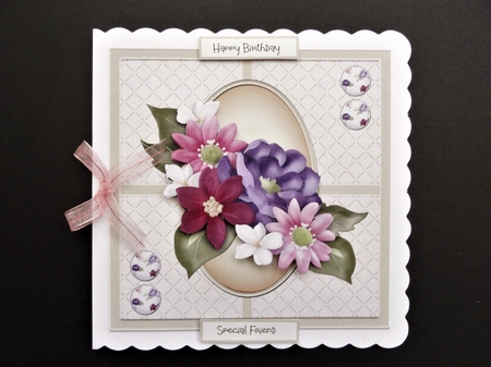 Summer flowers 7x7 by Valerie Spowart