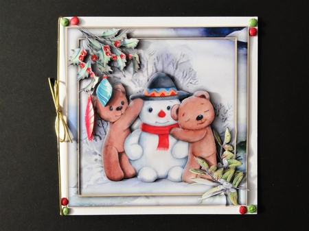 Watercolour Christmas - Bears and Snowman by Valerie Spowart