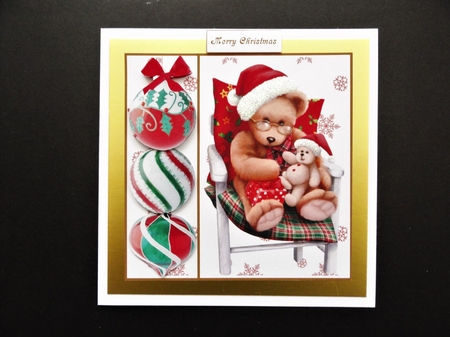 Story Time Teddy Topper with Decoupage by Valerie Spowart