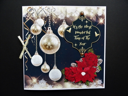 Black Gold Christmas Quote 2 by Valerie Spowart