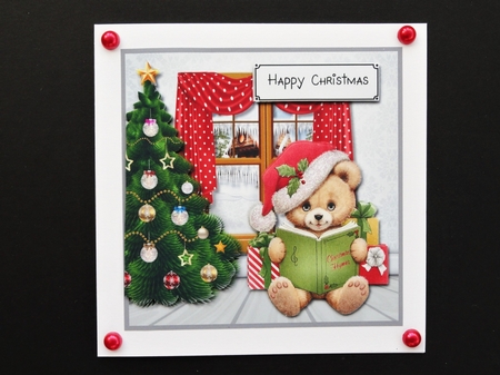 Christmas Teddy by Valerie Spowart