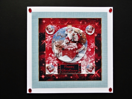 Christmas Santa Bauble  by Valerie Spowart