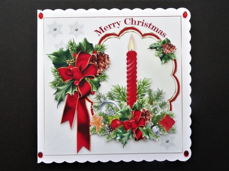 8x8 The Christmas candle 2 mini kit  by Valerie Spowart