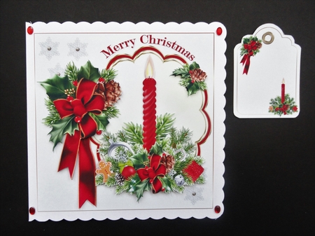 8x8 The Christmas candle 2 mini kit  by Valerie Spowart
