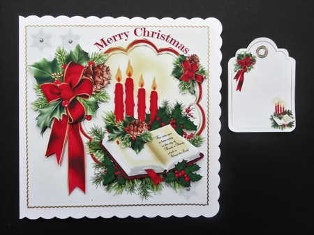 8x8 The Christmas candle 4 mini kit  by Valerie Spowart