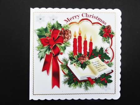 8x8 The Christmas candle 4 mini kit  by Valerie Spowart
