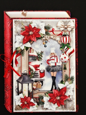 Tis The Season 04 Shaped Book Mini Page Kit  by Valerie Spowart