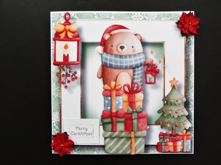 Stack Of Presents - Bear by Valerie Spowart