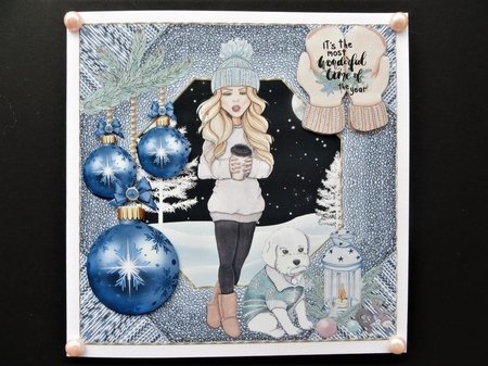 Let it snow card front 1 by Valerie Spowart