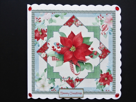 Red Poinsettia 6x6 by Valerie Spowart